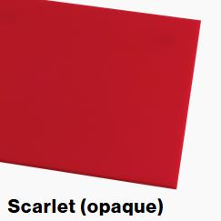 Scarlet Opaque COLORHUES 1/8IN - Rowmark ColorHues